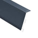 L-shape Roof Edge Plates 5 Pcs Aluminium Anthracite 170cm