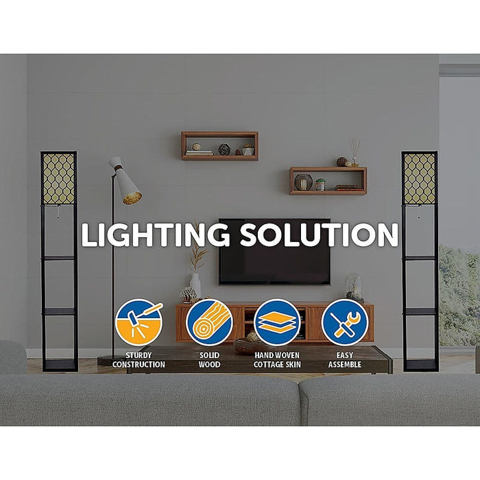 Shelf Floor Lamp - Shade Diffused Light Source