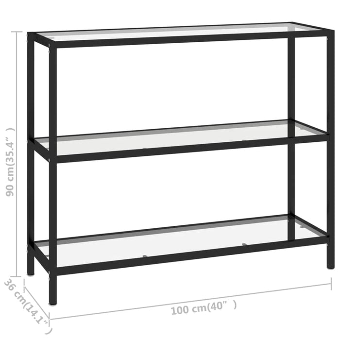 Shelf Transparent 100x36x90 Cm Tempered Glass Ttolxk