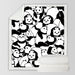 Sherpa Blanket Throw Blankets Black And White Cute Pandas