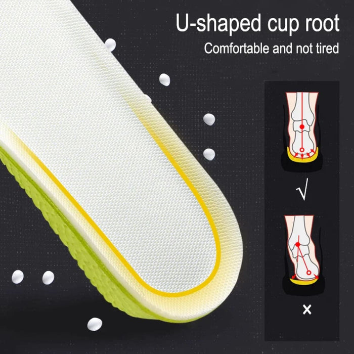 Shock Absorbant Memory Foam Insoles for Height Increase
