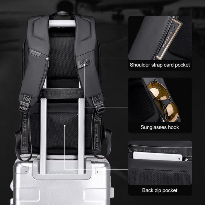 Shock Resistant Hard Shell Backpack Computer