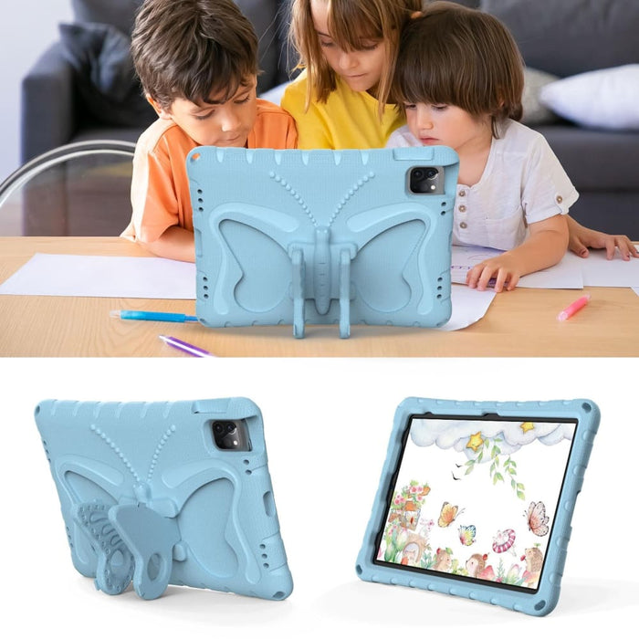 Shockproof Eva Butterfly Bracket Tablet Case Rose For Ipad