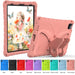Shockproof Eva Butterfly Bracket Tablet Case Rose For Ipad