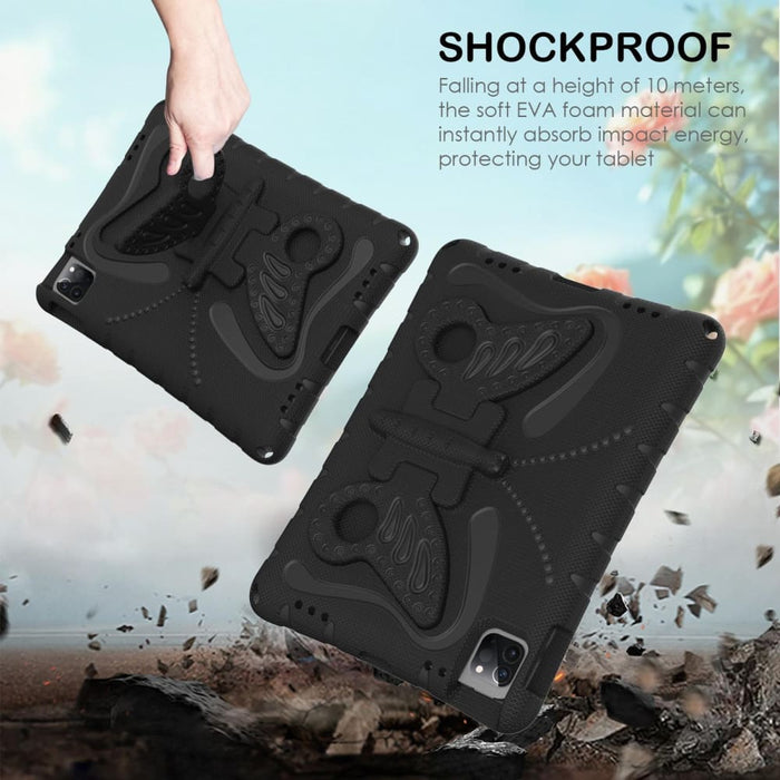 Shockproof Eva Butterfly Bracket Tablet Case Rose For Ipad
