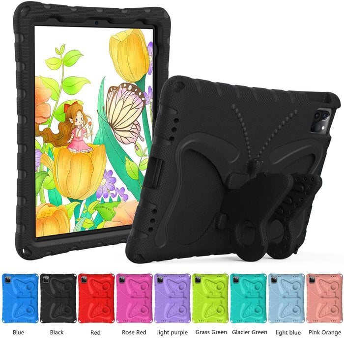 Shockproof Eva Butterfly Bracket Tablet Case Rose For Ipad