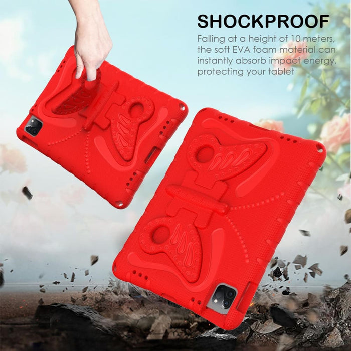 Shockproof Eva Butterfly Bracket Tablet Case Rose For Ipad