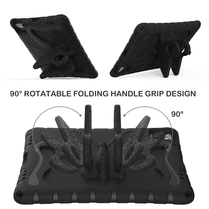 Shockproof Eva Butterfly Bracket Tablet Case Rose For Ipad