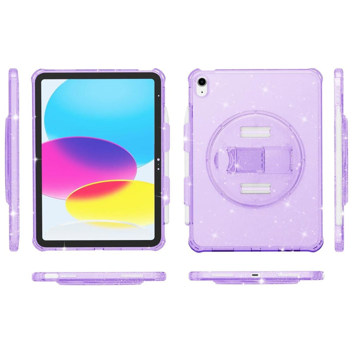 Shockproof Glitter Powder Tablet Case With Holder For Ipad