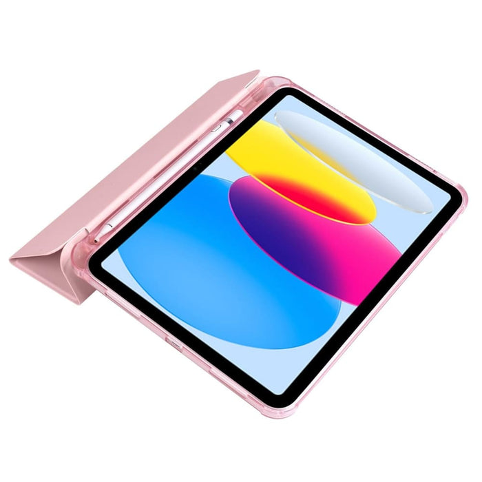 Shockproof Three Fold Tablet Leather Case For Ipad 10th Gen
