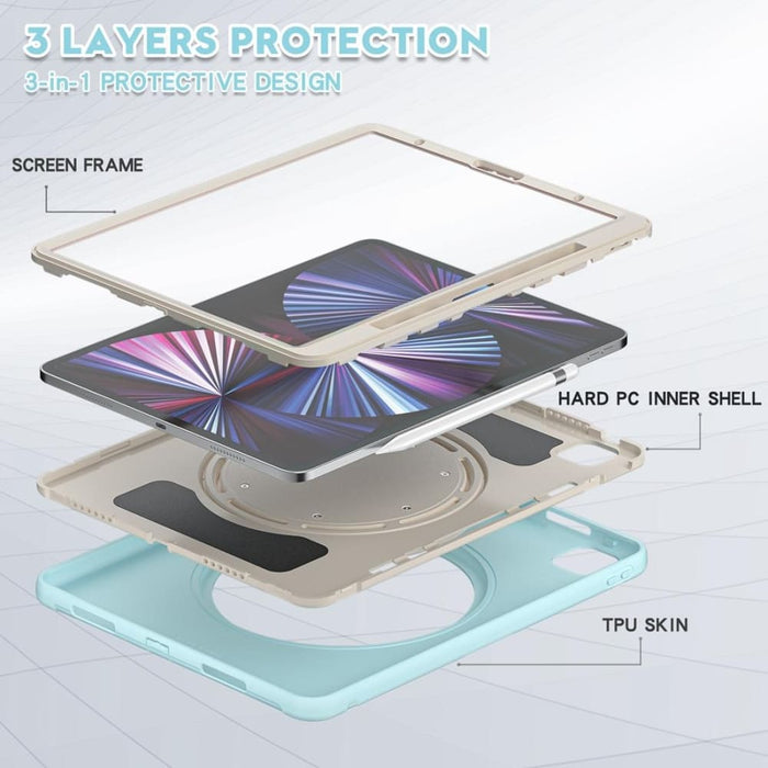 Shockproof Tpu Pc Protective Tablet Case With 360 Degree