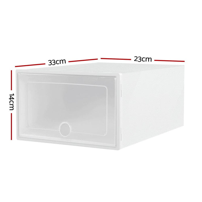 Goslash Picks Shoe Box Set of 24 Storage Case Stackable