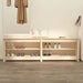 Shoe Bench 160x36.5x50 Cm Solid Wood Pine Nxoixa