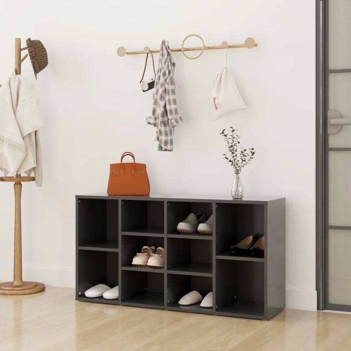 Shoe Bench Grey 103x30x54.5 Cm Chipboard Nbtxkx