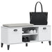 Shoe Bench Viken White 106x35x45 Cm Solid Wood Pine Tiaktx