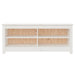 Shoe Bench White 110x38x45.5 Cm Solid Wood Pine Notiip