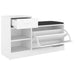 Shoe Bench White 94.5x31x57 Cm Chipboard Txliao