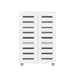 Shoe Cabinet 20 Pairs 5-tier White Alster