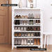 Shoe Cabinet 20 Pairs 5-tier White Alster