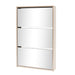 Shoe Cabinet 3-layer Mirror Oak 63x17x102.5 Cm Xatbai