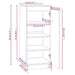 Shoe Cabinet 35x35x80 Cm Solid Wood Pine Notptp