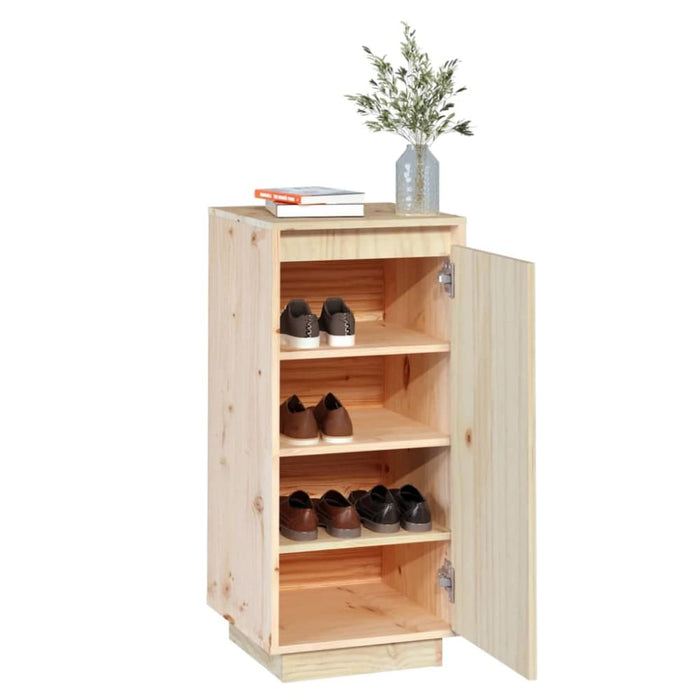Shoe Cabinet 35x35x80 Cm Solid Wood Pine Notptp