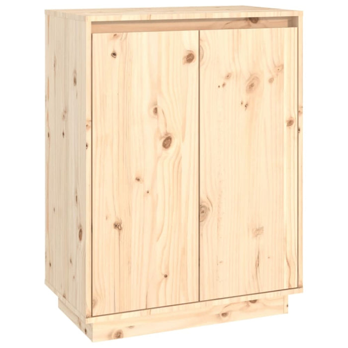 Shoe Cabinet 60x35x80 Cm Solid Wood Pine Notptb