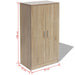 Shoe Cabinet 7 Shelves Oak Xatblo