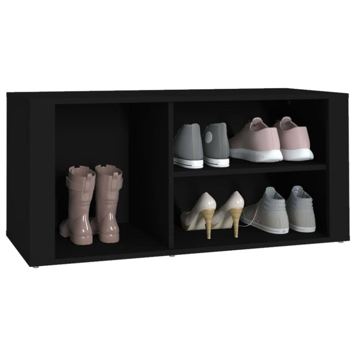 Shoe Cabinet Black 100x35x45 Cm Engineered Wood Nolkxo