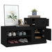 Shoe Cabinet Black 100x42x60 Cm Engineered Wood Nolaoi