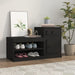 Shoe Cabinet Black 100x42x60 Cm Engineered Wood Nolaoi