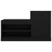Shoe Cabinet Black 100x42x60 Cm Engineered Wood Nolaoi