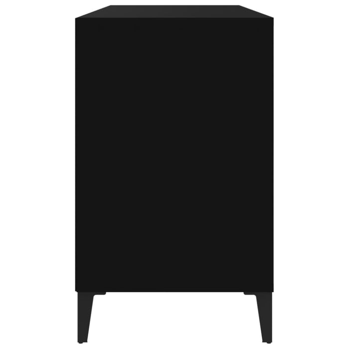 Shoe Cabinet Black 102x36x60 Cm Engineered Wood Nokiak