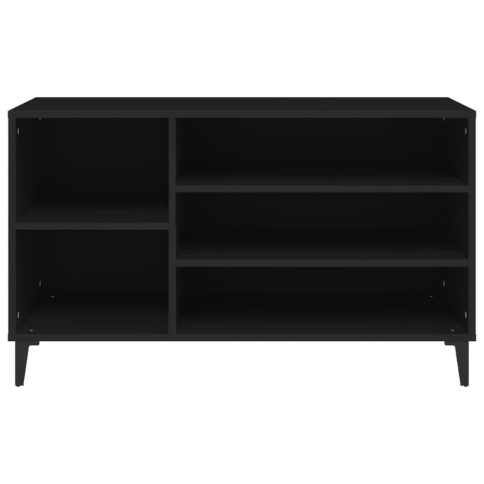 Shoe Cabinet Black 102x36x60 Cm Engineered Wood Nokiak