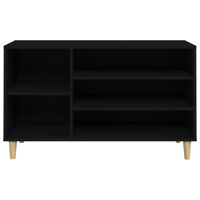 Shoe Cabinet Black 102x36x60 Cm Engineered Wood Nokiao