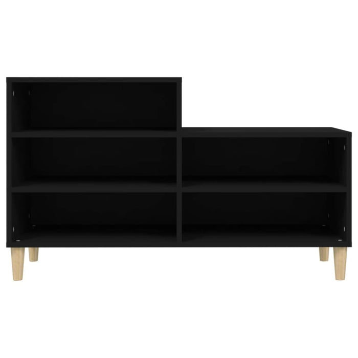 Shoe Cabinet Black 102x36x60 Cm Engineered Wood Nokixp