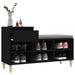 Shoe Cabinet Black 102x36x60 Cm Engineered Wood Nxoxbp