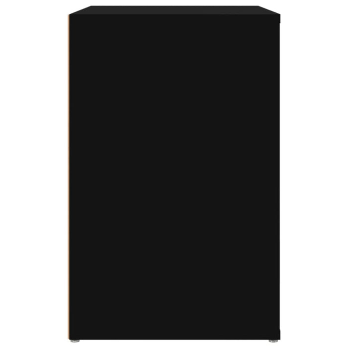 Shoe Cabinet Black 130x35x54 Cm Engineered Wood Noliap