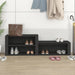 Shoe Cabinet Black 150x35x45 Cm Engineered Wood Nolkot