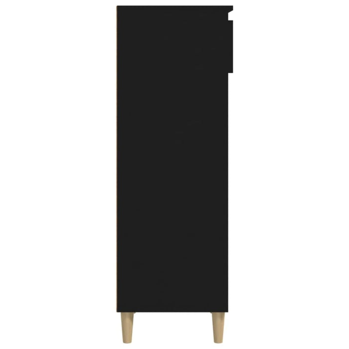 Shoe Cabinet Black 40x36x105 Cm Engineered Wood Nokiit