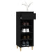 Shoe Cabinet Black 40x36x105 Cm Engineered Wood Nokiit