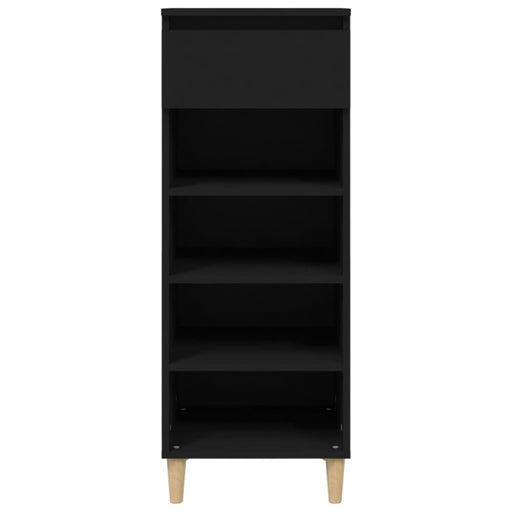 Shoe Cabinet Black 40x36x105 Cm Engineered Wood Nokiit