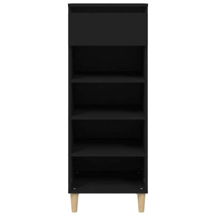 Shoe Cabinet Black 40x36x105 Cm Engineered Wood Nokiit