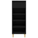 Shoe Cabinet Black 40x36x105 Cm Engineered Wood Nokiit