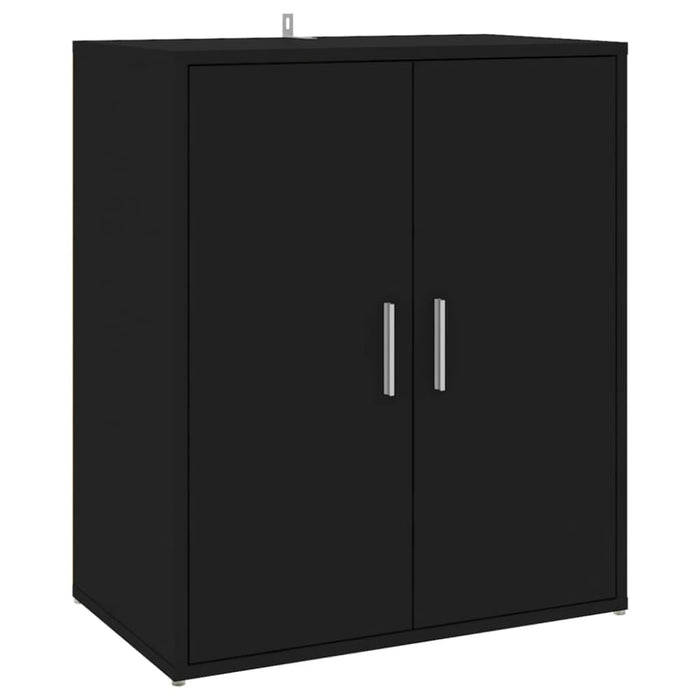 Shoe Cabinet Black 60x35x70 Cm Engineered Wood Nbnkok
