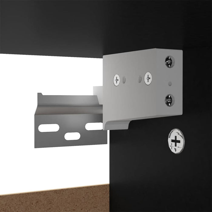 Shoe Cabinet Black 60x35x70 Cm Engineered Wood Nbnkok