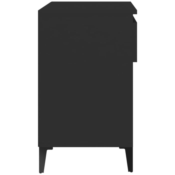Shoe Cabinet Black 70x36x60 Cm Engineered Wood Nokilp