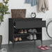 Shoe Cabinet Black 70x36x60 Cm Engineered Wood Nokilp