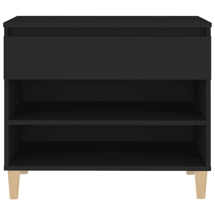 Shoe Cabinet Black 70x36x60 Cm Engineered Wood Nokipi