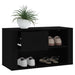 Shoe Cabinet Black 80x35x45 Cm Engineered Wood Nolipt